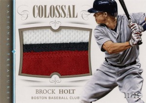 2014_Panini_NatTres_Brock_Holt_Colossal_Patch_11-25